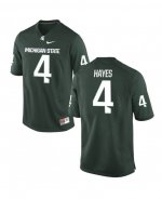 Men's C.J. Hayes Michigan State Spartans #4 Nike NCAA Green Authentic College Stitched Football Jersey VO50X63ND